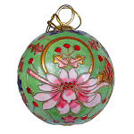 Weihnachtskugel M, Weihnachtsdeko, Emaille, Cloisonne, 0455